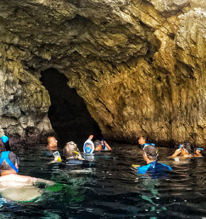 Il mare durante l’escursione di snorkeling